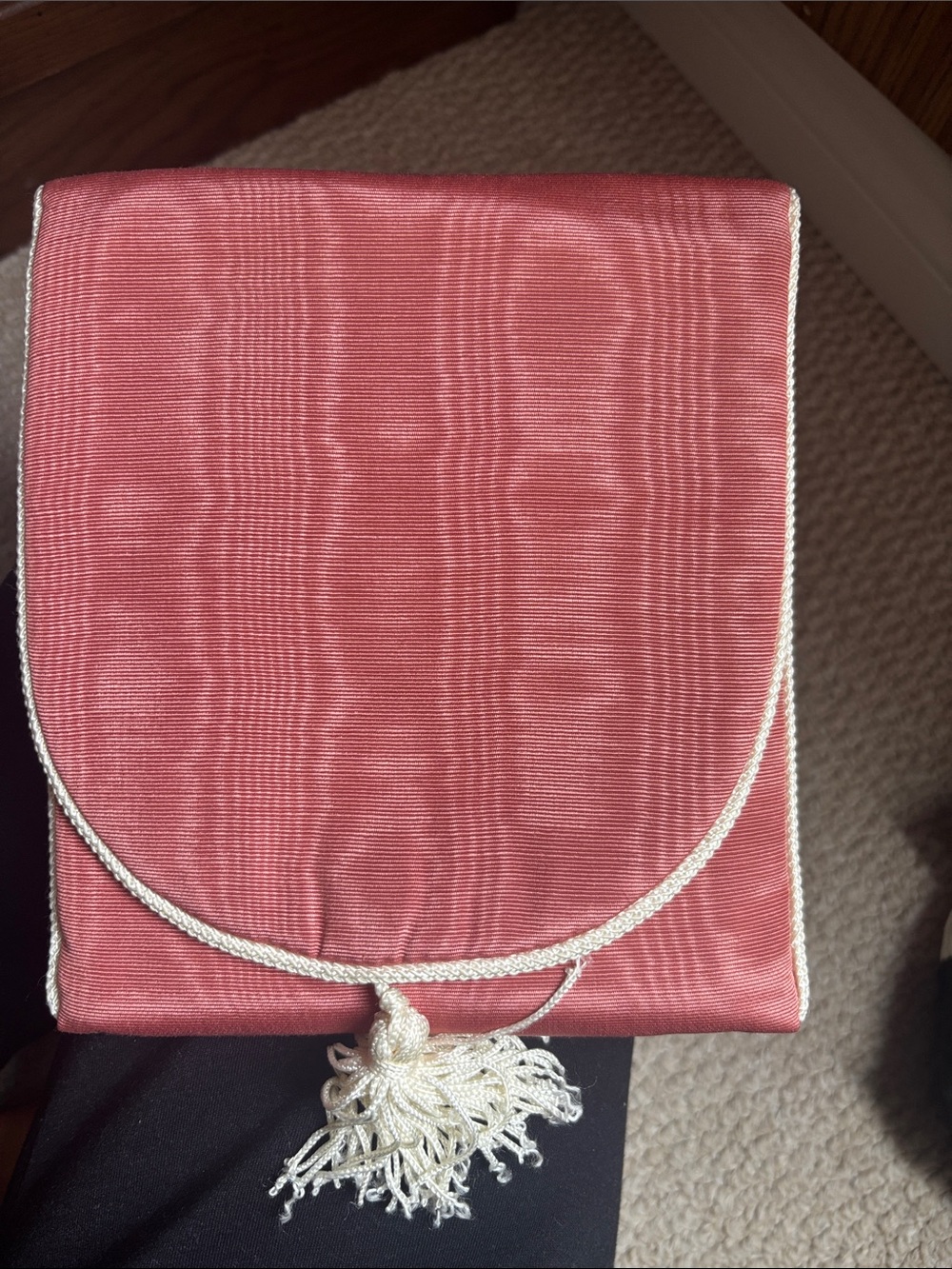 Pink bag with Ivory Tassel